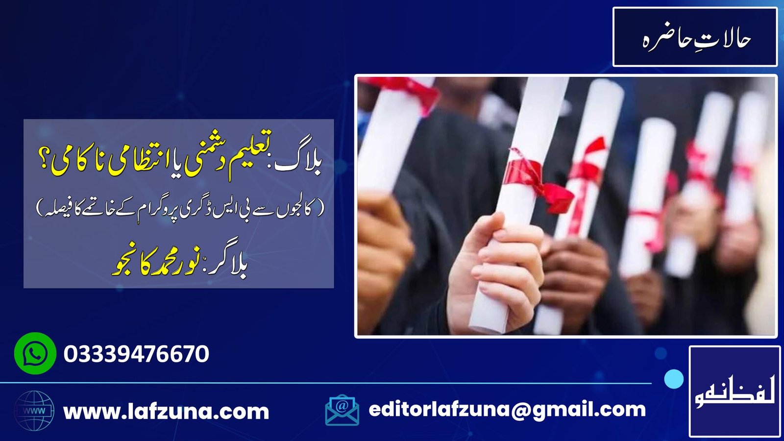 Blogger Noor Muhammad