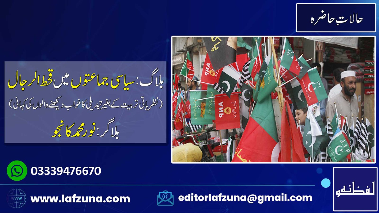 Blogger Noor Muhammad Kanju