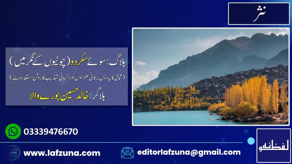 Blogger Khalid Hussain Borewala