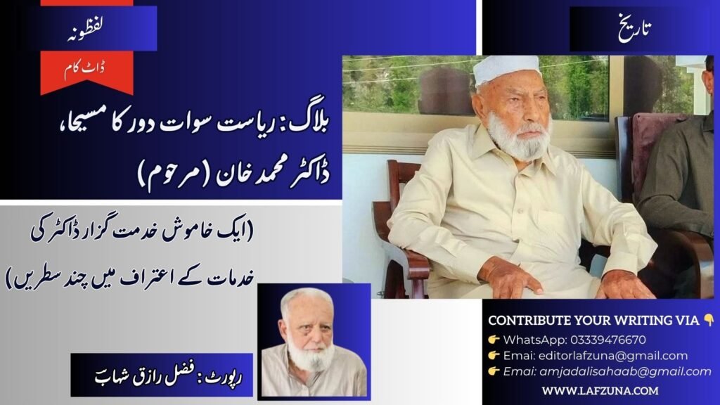 Blogger Fazal Raziq Shahaab