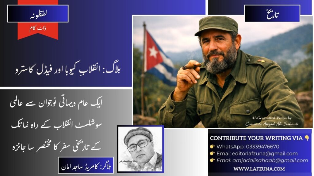 Blogger Comrade Sajid Aman