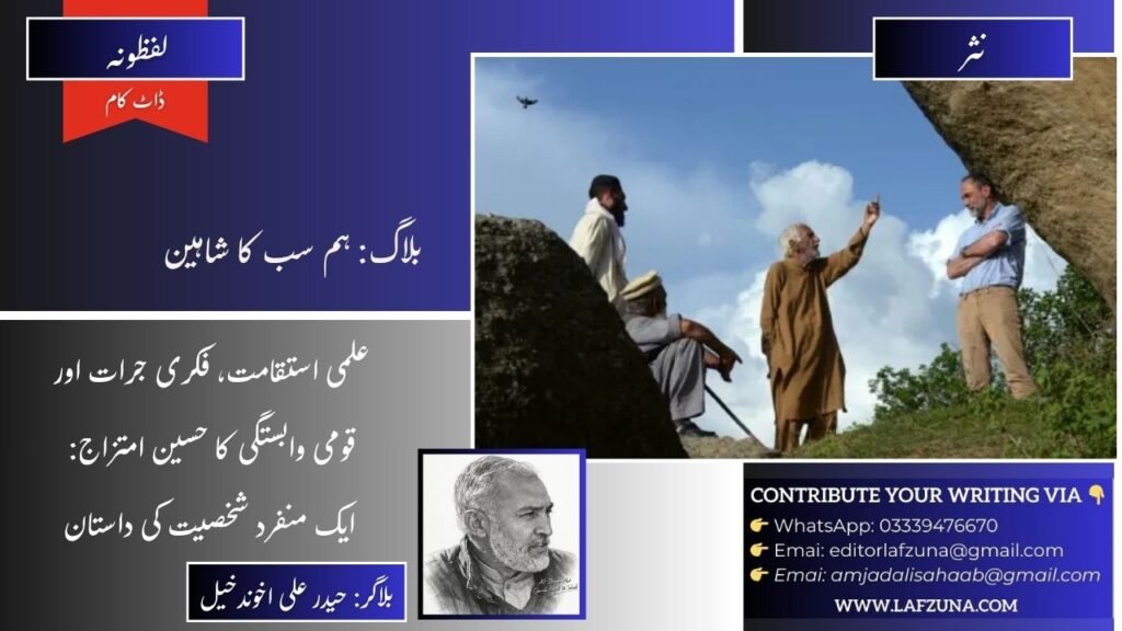 Blogger Haider Ali Akhundkhel