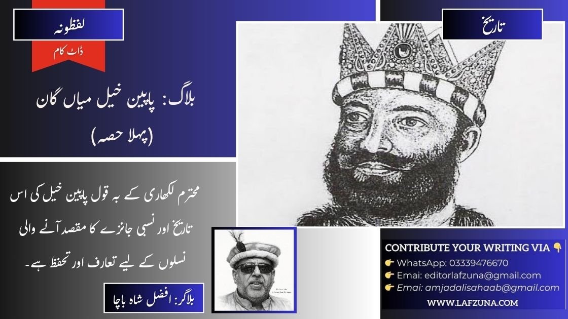 Blogger Afzal Shah Bacha