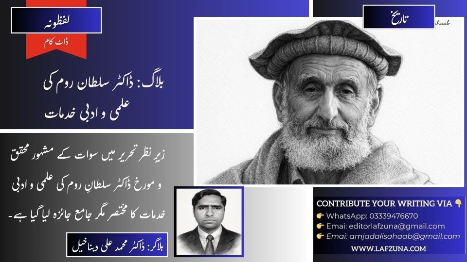 Blogger Dr Muhammad Ali Dena Khel